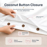 Ackly Bamboo - White Duvet Cover