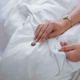 Ackly Bamboo - White Duvet Cover