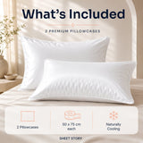 Ackly Bamboo - White Pillowcases Pair