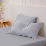 Ella Cotton - Dove Grey Pillowcases Pair