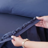 Ella Cotton - Midnight Blue Fitted Sheet