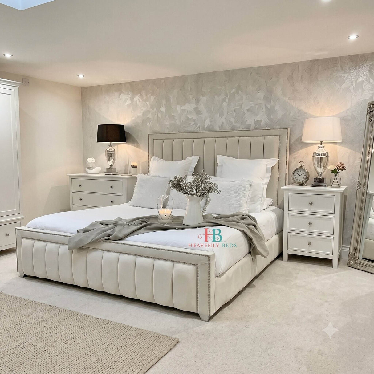 Maani Panel Bed Frame Available in 3ft 4ft 4ft6 5ft 6ft