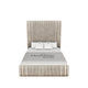 Chayanne Luxurious Panel Pleated Bed Frame