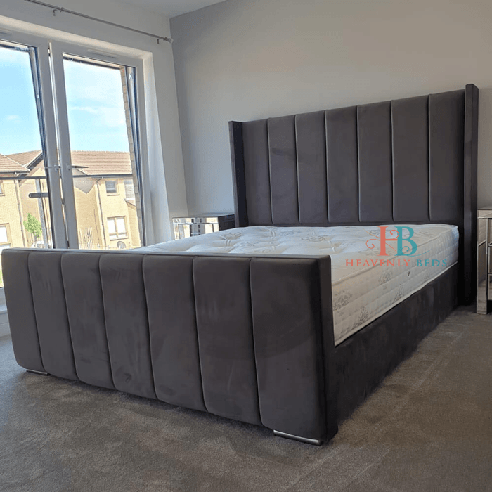 Petra Panel Bed Frame With High Footboard