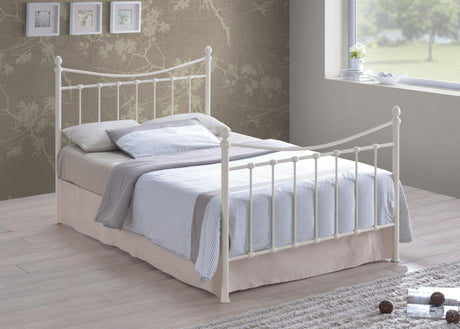 Alderley Black or Cream Metal Bed Frame