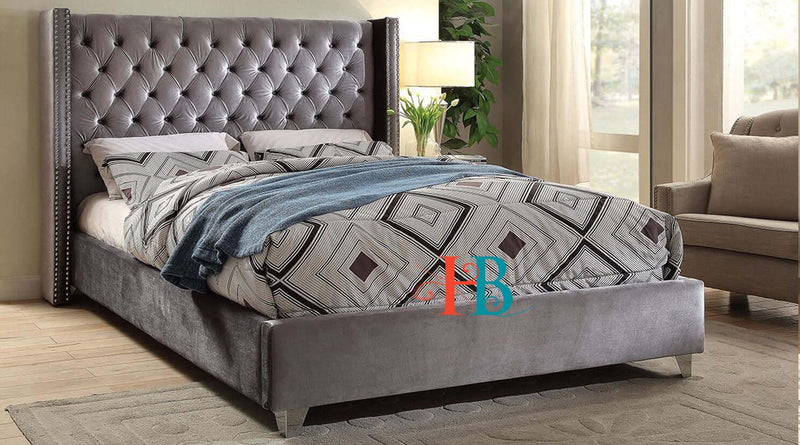 Arthur Royale Wingback Bed Frame Only at Heavenlybeds