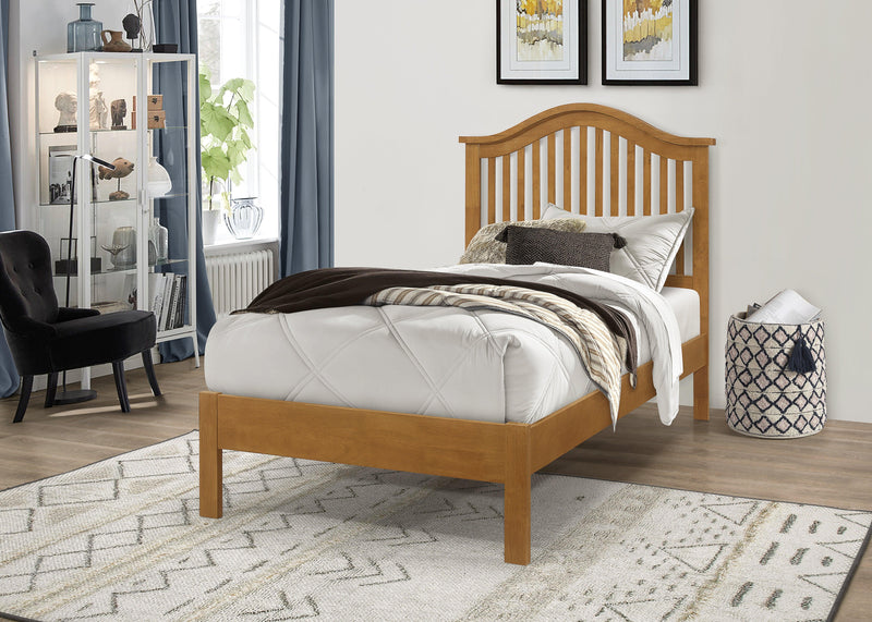Chester Wooden Panel Curved Bedframe - Heavenlybeds