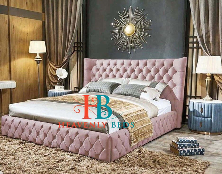Harrington Luxe Chesterfield Wingback Bed Frame Heavenlybeds Luxury Item