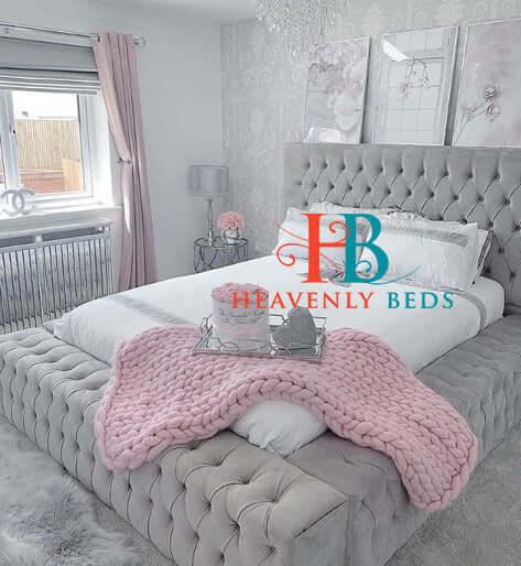 Hugene Ambassador Chesterfield Fully Upholstered Bed Frame