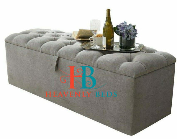 Bella Ottoman Toy Storage Blanket Box Footstool Dressing Table Seat