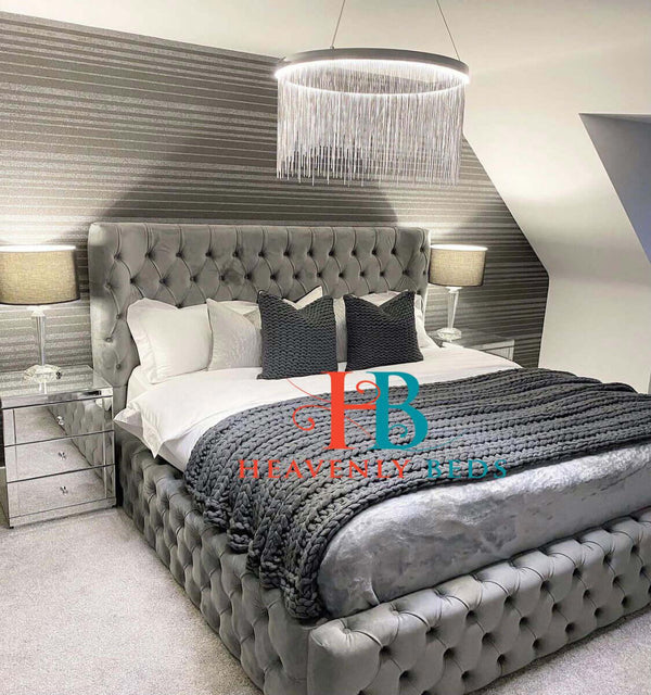 Lottie Padded Fabric Bed Frame Heavenlybeds Luxury Item