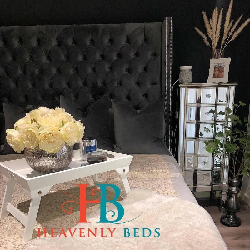 Arthur Royale Wingback Bed Frame Only at Heavenlybeds