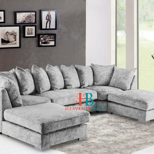 Aryah U-Shape And Corner Luxury Cushioned Sofa Available in Fullback or Scatterback